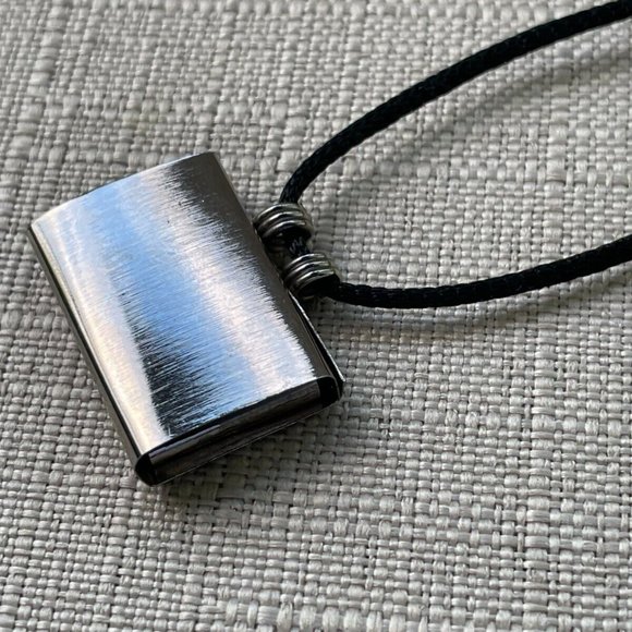 Necklace Locket Silver Tone Keeper Pendant Taweez Fashion Jewelry - Picture 6 of 9